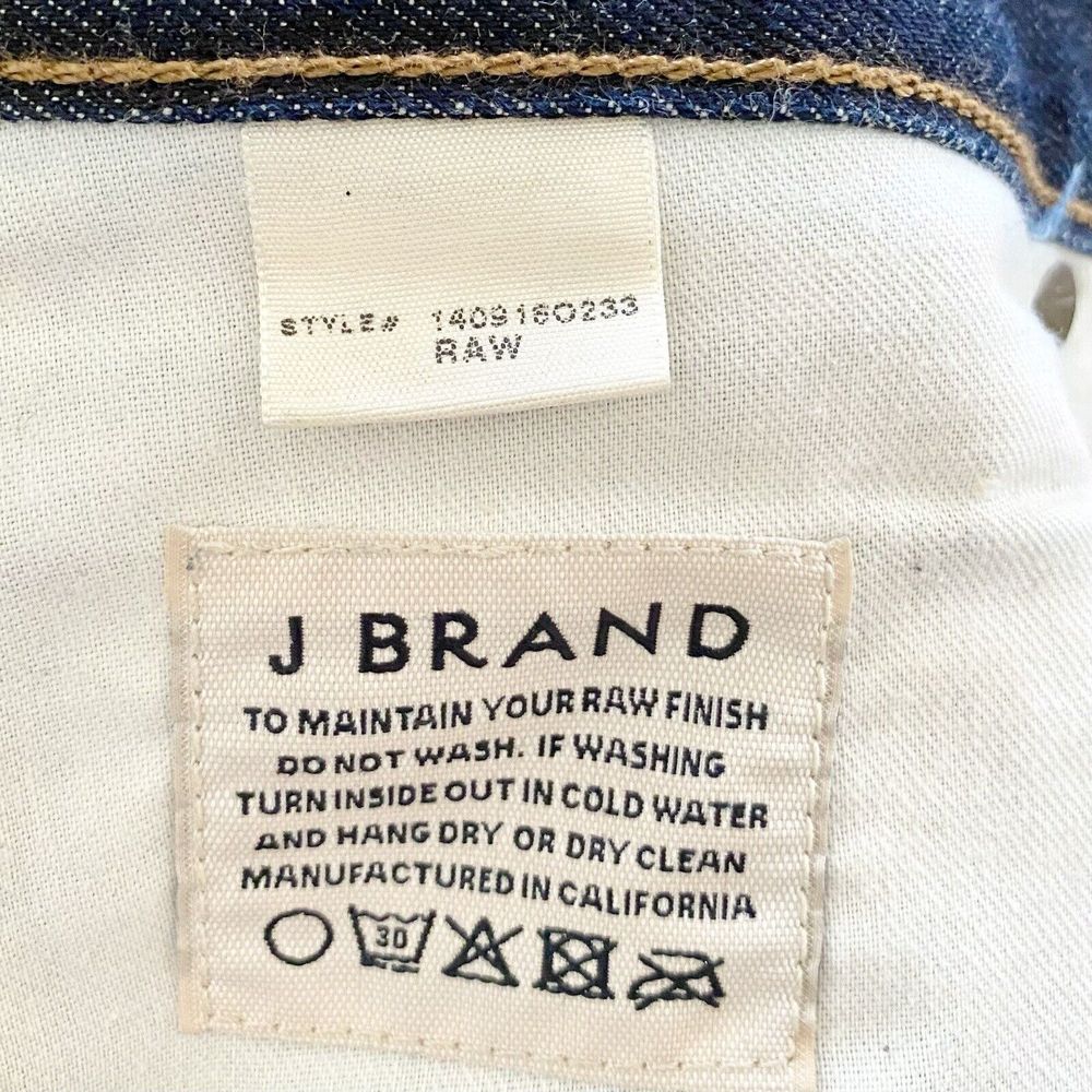 J Brand Men's Kane Jeans Size 32 Dark Blue Wash Slim Straight Leg Denim Pants - Picture 5 of 9